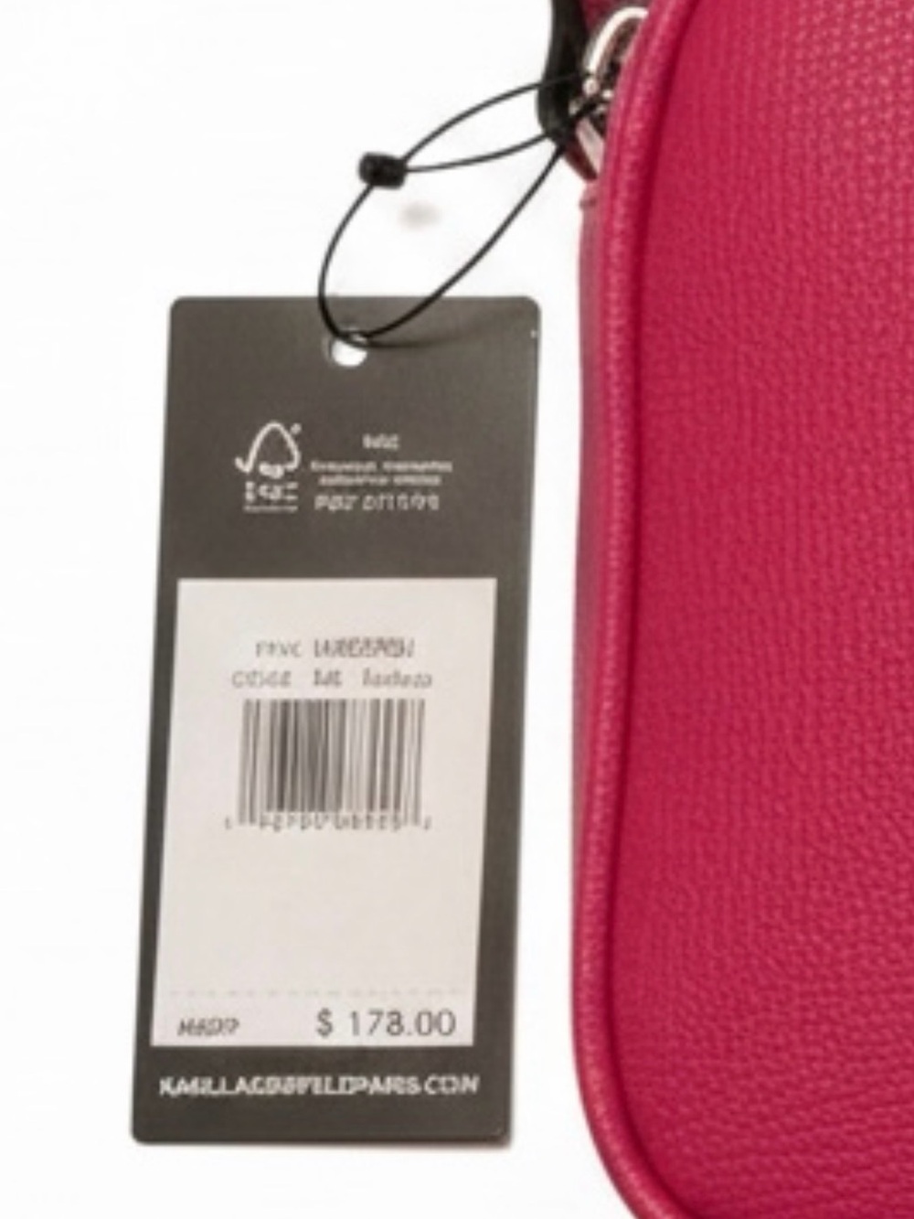 Karl Lagerfeld Paris Maybelle Camera Crossbody Bag in Fuchsia Pink, NWT - Picture 8 of 8